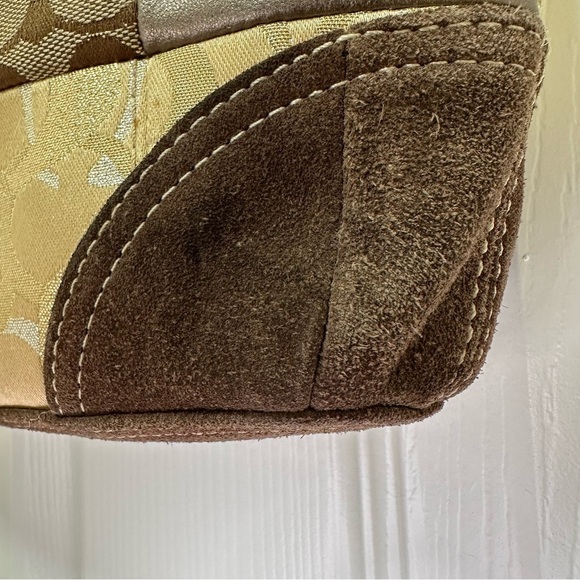 Coach Crossbody Patchwork Shoulder Bag Brown Multi - Picture 5 of 16